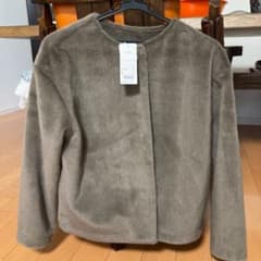 スムースヤーンフリースノーカラージャケットのサムネイル