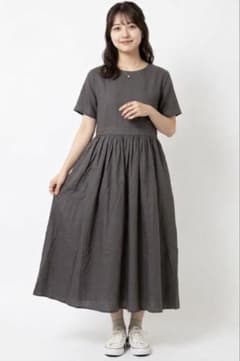 タグ付き新品未使用品【ABITOKYO】コットンコンビネーションフレアワンピースのサムネイル