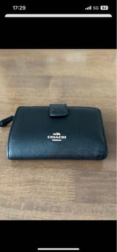 COACH ブラック 二つ折り財布値下げ可のサムネイル