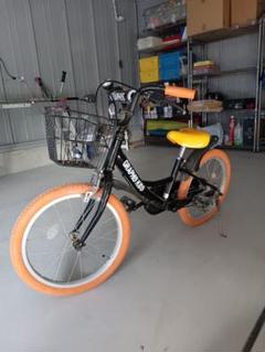 18インチ　男の子　GRAPHIS キッズ自転車 黒/オレンジ/黄色 18インチ 男の子 GRAPHIS キッズ自転車 黒/オレンジ/黄色 - メルカリ