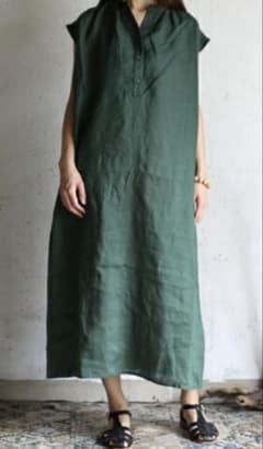 fog linen work リネン ノースリーブワンピース - メルカリ