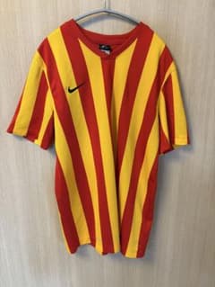 Nike DRI-FIT サッカーシャツ レッド×イエロー Lのサムネイル