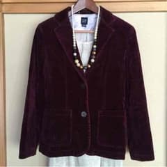 GAP ワインレッドのベロアジャケットのサムネイル