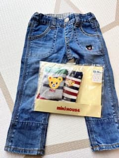 ダブルビー デニム ミキハウス靴下セットのサムネイル