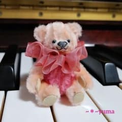 ~＊~yuma　モールベア　モールアート　ペールオレンジ&ローズピンクのサムネイル