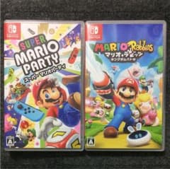 スーパー マリオパーティ & マリオ+ラビッツ キングダムバトル セット 美品のサムネイル