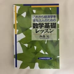 これから経済学をまなぶ人のための数学基礎レッスンのサムネイル