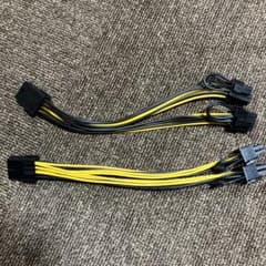 PCI電源 8pin x1 → 8pin x2 2本セット①のサムネイル