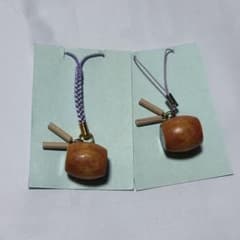 【かっさん専用】バチ付き長胴太鼓　手作りストラップのサムネイル