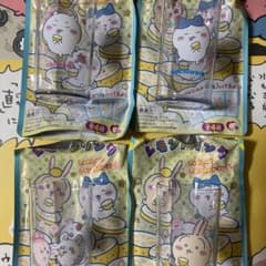 치이카와 슈와 레몬 드링크 글래스 치이카와 꿀벌 토끼 모몬가