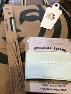 スターバックス　リユーザブルストロー、スリーブのサムネイル