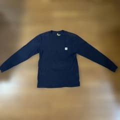 Carhartt ネイビー 長袖Tシャツ Sのサムネイル