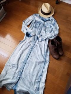 デニム風マキシワンピースのサムネイル