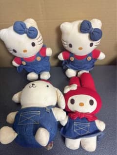 ★希少★ハローキティ＆マイメロディデニムぬいぐるみ非売サンリオ ☆希少☆ハローキティ＆マイメロディデニムぬいぐるみ非売サンリオ