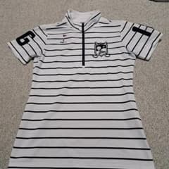 FILA レディースポロシャツ ホワイトストライプのサムネイル
