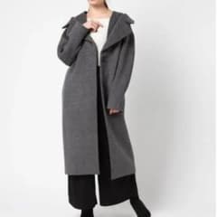 ルシェルブルー ウールビーバーロングコート チェスター ダブルカラー