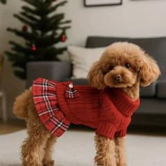 犬服 ニットワンピース Mサイズのサムネイル