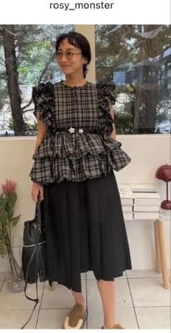 【タグ付き】rosyMonster tea party check tops タグ付き】rosyMonster tea party check tops - メルカリ