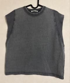 ZARA ノースリーブTシャツ S グレーのサムネイル