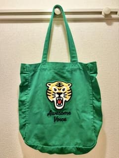 グラニフ トラ刺繍 トートバッグ 緑のサムネイル
