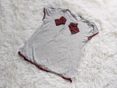 familiar チェックリボン付きTシャツのサムネイル