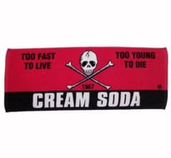 クリームソーダ cream soda ピンクドラゴン 角ドクロ フェイスタオル