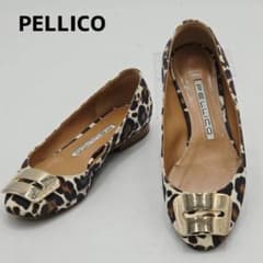 超美品ペリーコ⭐️PELLICO フラットシューズ アネッリ38 ペリーコ PELLICO アネッリ フラットシューズ 36 レザー 豹柄 - メルカリ
