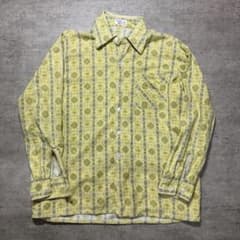 70s vintage China shirt ペイズリー柄シャツのサムネイル