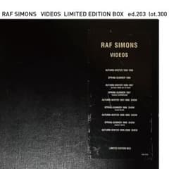 RAF SIMONS VIDEOS 限定版ボックス ed.203 lot.300のサムネイル