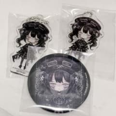 魔法少女ノ魔女裁判 黒部ナノカ 特典 アクリルキーチェーン 缶バッチ
