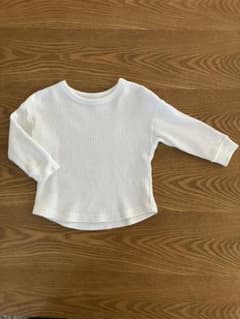 ユニクロ　ワッフルクルーネックT 80㎝のサムネイル