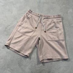 ブルネロクチネリ　スウェットショートパンツ　ハーフパンツ　グレージュ　46 ブルネロクチネリ スウェットショートパンツ ハーフパンツ グレージュ