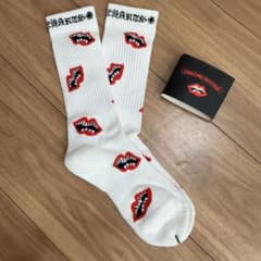 正規品】CHROME HEARTS リップ柄 ソックス ホワイト | Mercari