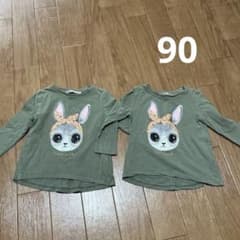 ロンT 双子　H&M 90 長袖のサムネイル
