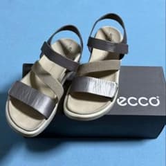 ecco エコー　サンダル　グレー　シルバー　38サイズ　24cmのサムネイル