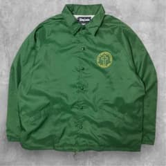 King Louie ナイロンコーチジャケット 緑 XL USA製 企業ロゴ