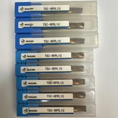 MISUMI ラフィングエンドミル TSC-RFPL10 8本セット超硬　中古品のサムネイル