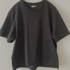 UNIQLO エアリズム　クルーネックTシャツ ブラック　 Lサイズのサムネイル