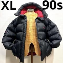 希少 レア XL 90s 美品 黒赤 マーモット パルバット ダウン ジャケット 