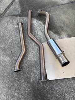 JZX110マークⅡターボ用ステンレススポーツマフラー　メーカー：ラインハルト JZX110マークⅡターボ用ステンレススポーツマフラー メーカー