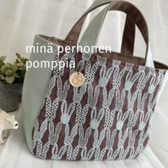 ハンドメイド　ラウンドトートバッグ　ミナペルホネン　pomppia　518 ハンドメイド ラウンドトートバッグ ミナペルホネン pomppia 560