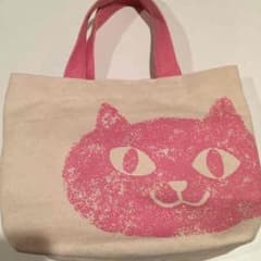 ピンクの猫さんバッグのサムネイル