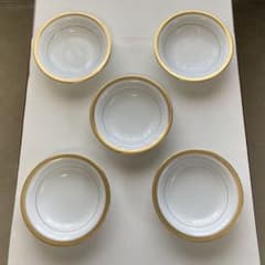 ノリタケ 中皿 スープ皿 サラダ 鉢 食器 金彩 ゴールド 5枚 陶磁器 美