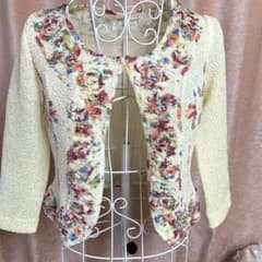 NOKO OHNO カーディガン 花柄装飾 40 - メルカリ