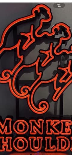 MONKEY SHOULDER ネオンサイン 看板 新品　未使用のサムネイル
