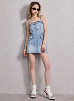 GYDA デニム サロペット ミニワンピースのサムネイル
