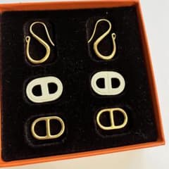 HERMESオーマイヨンのピアス　ナタ✖️ゴールドのサムネイル