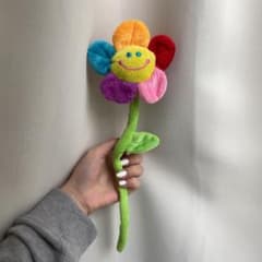 韓国 ソンムル スマイルフラワー 5色 カラフル トイザラス ぬいぐるみ