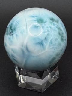 天然無処理 34mm 59g ラリマー スフィア ドミニカ共和国産 - メルカリ