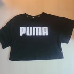 PUMA クロップド丈 半袖Tシャツ ブラックのサムネイル